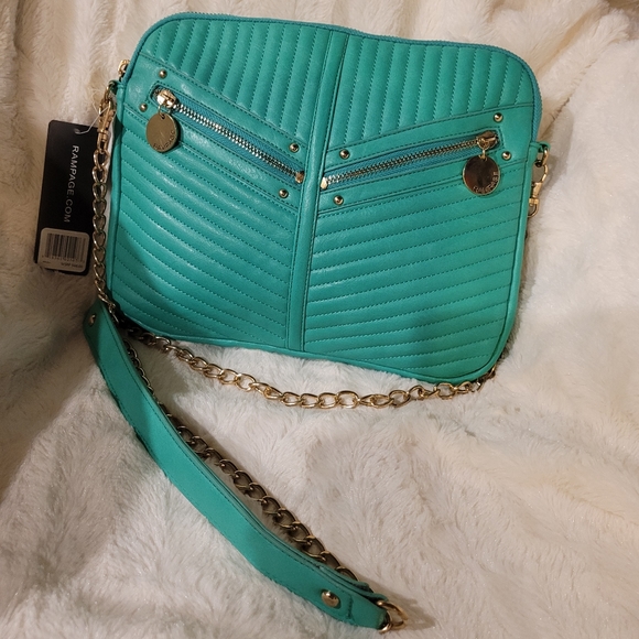 Rampage Teal Crossbody Bag - Picture 4 of 5